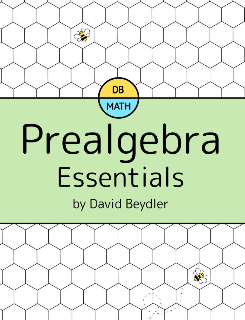 Prealgebra Essentials workbook